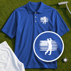 USA Flag Golfer Performance Polo