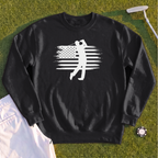 USA Flag Golfer Sweatshirt