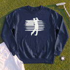 USA Flag Golfer Sweatshirt