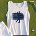 USA Flag Golfer Tank - Shanked Right