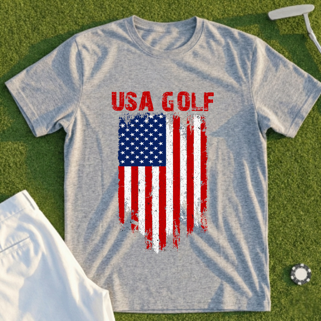 USA Golf Flag Tee