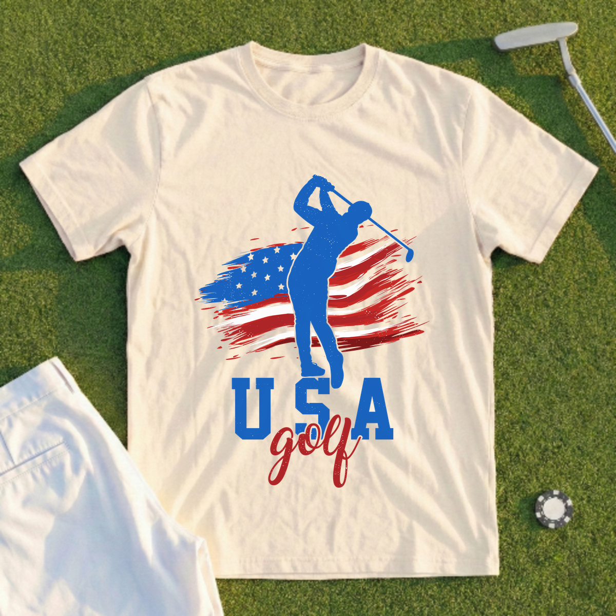 USA Golf Tee