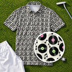 Vinyl Records Performance Print Polo