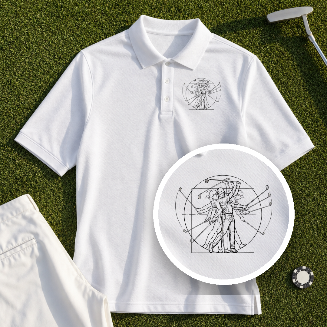Vitruvian Man Swing Performance Polo