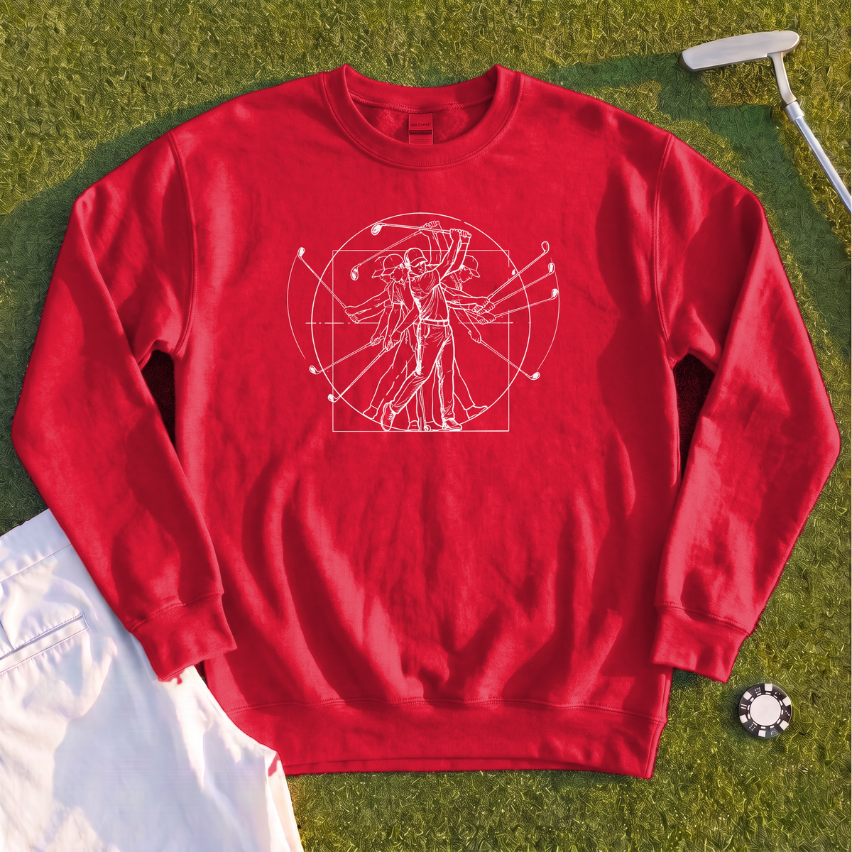 Vitruvian Man Swing Sweatshirt