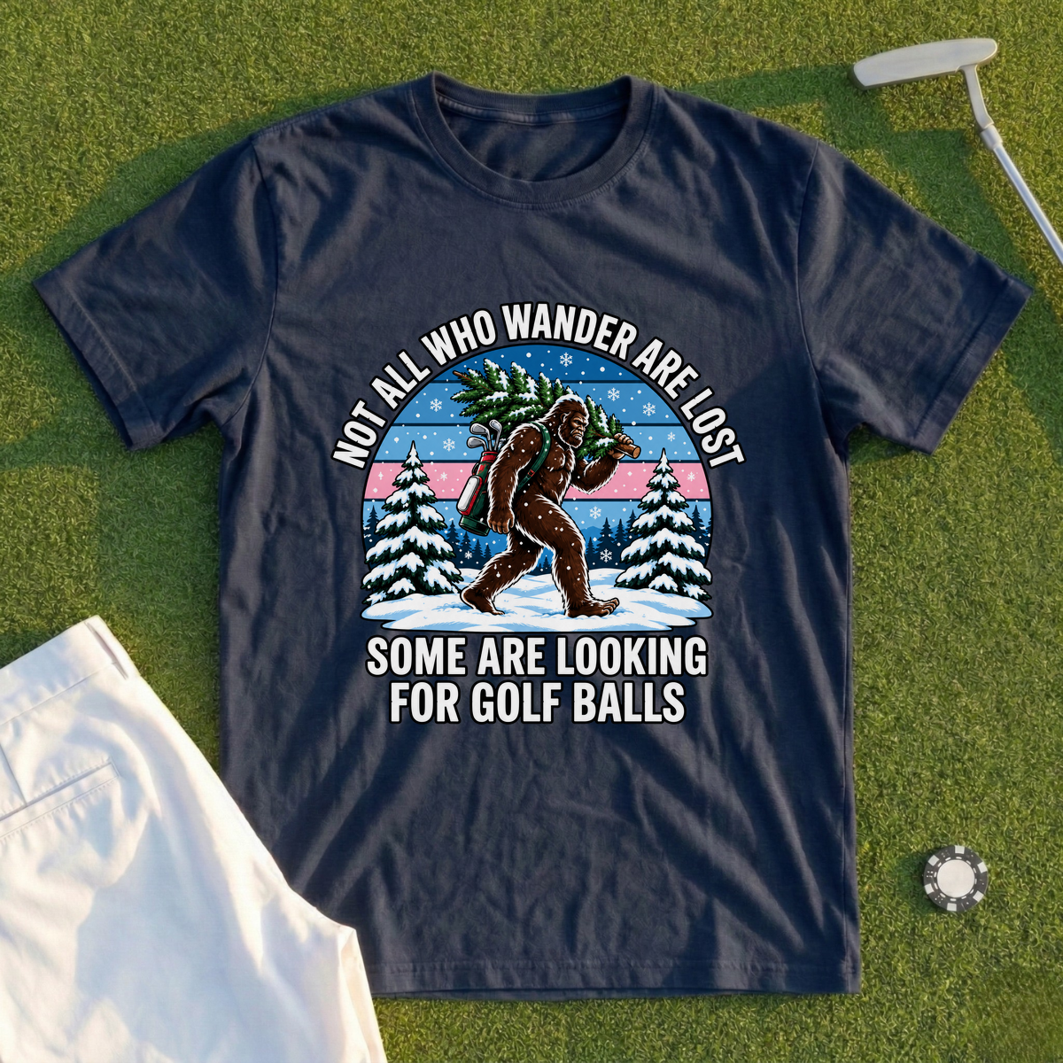Wandering Sasquatch Christmas Tee
