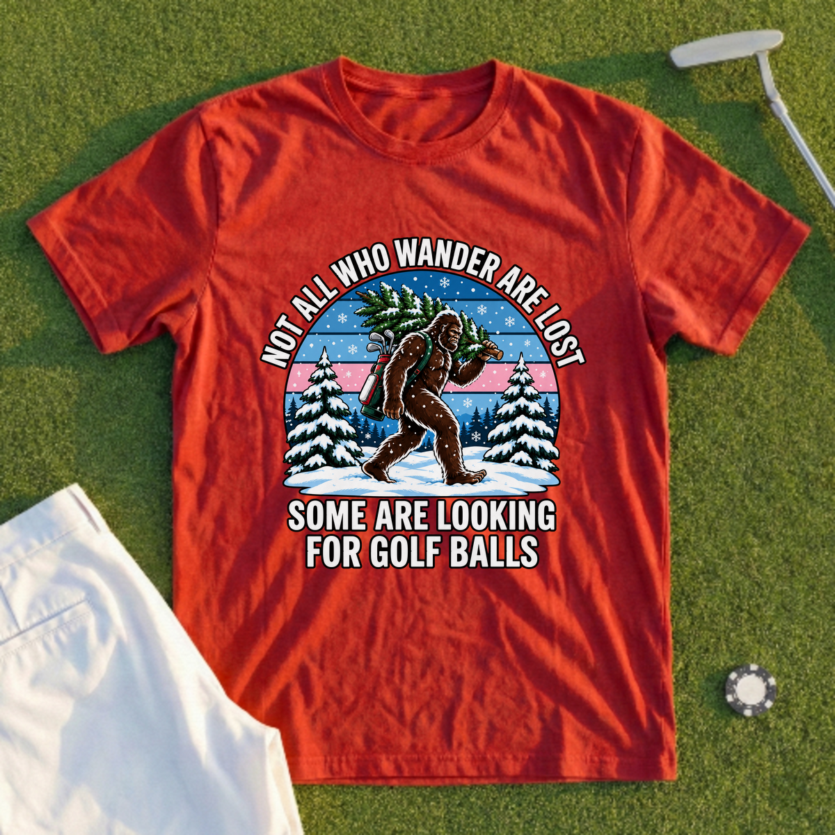 Wandering Sasquatch Christmas Tee
