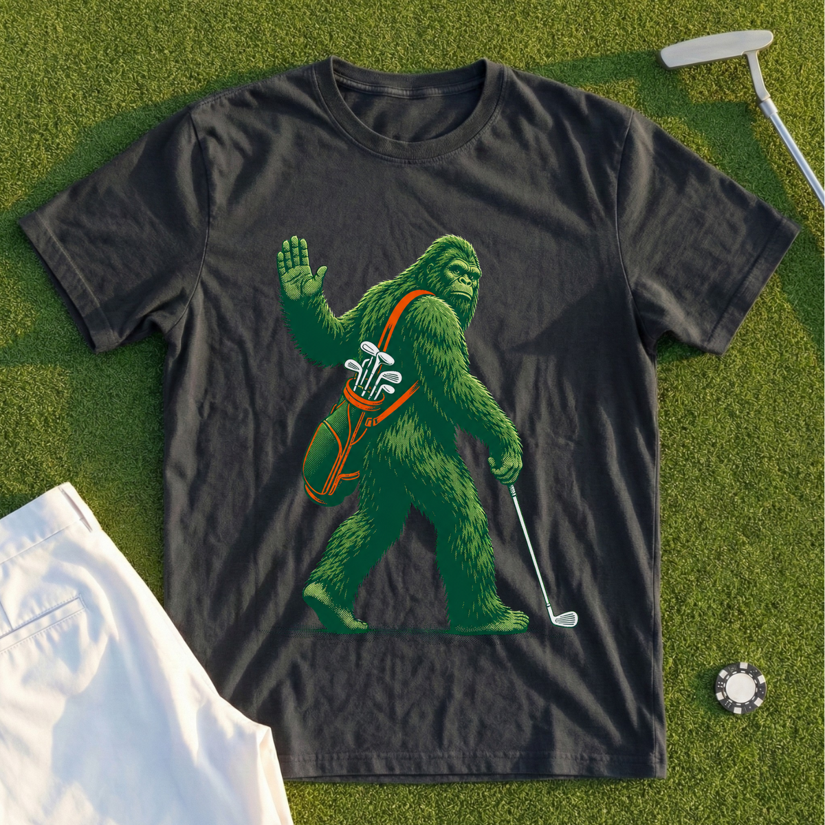Waving Sasquatch Tee