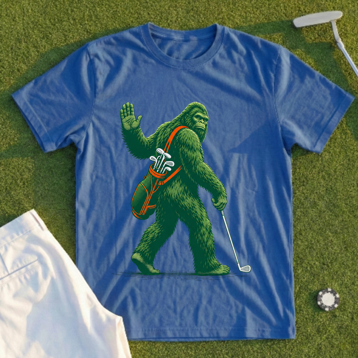 Waving Sasquatch Tee