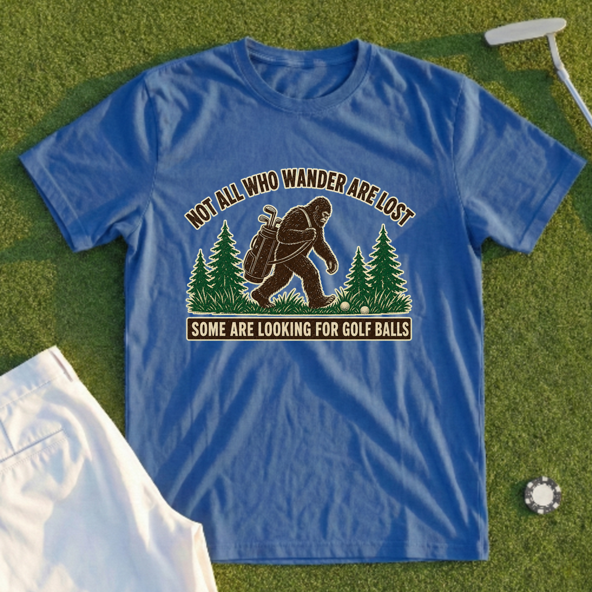 Wandering Sasquatch, Full-Phrase Pines Tee