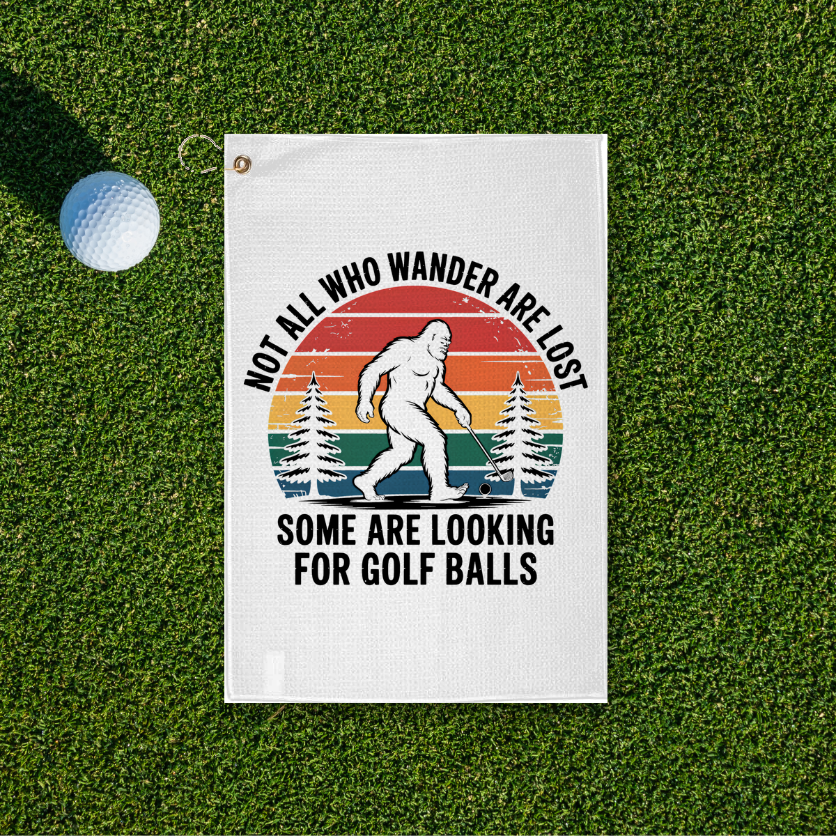 Wandering Sasquatch Golf Towel