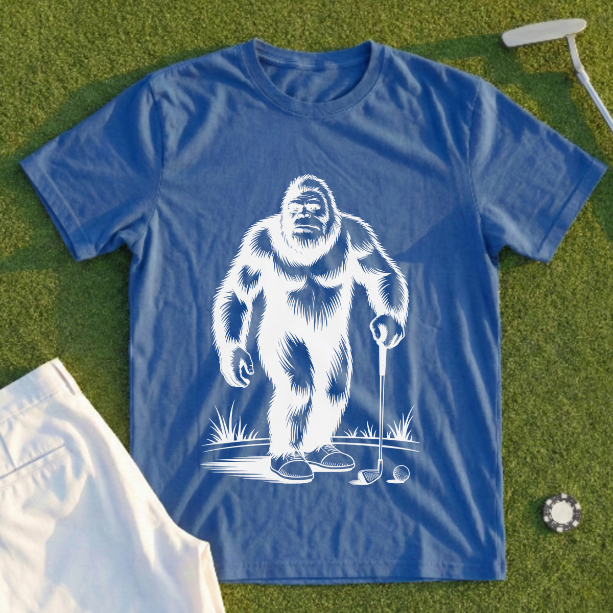 Wandering Sasquatch Golfer Tee
