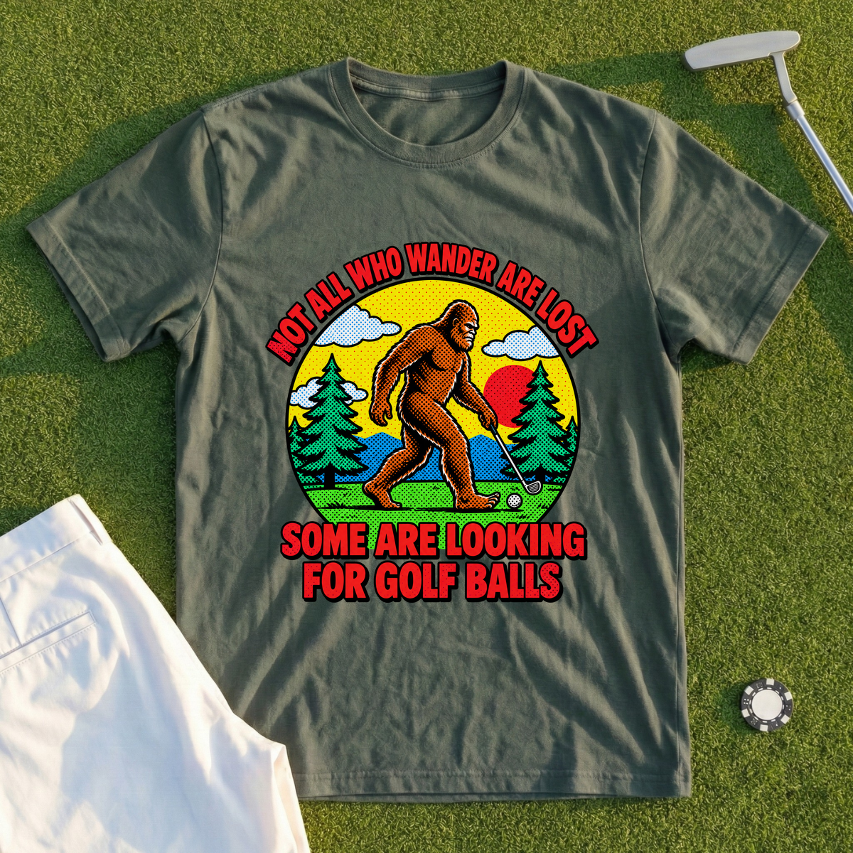 Wandering Sasquatch Pop Art Tee