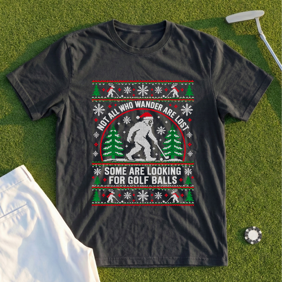 Wandering Sasquatch Ugly Sweater Tee