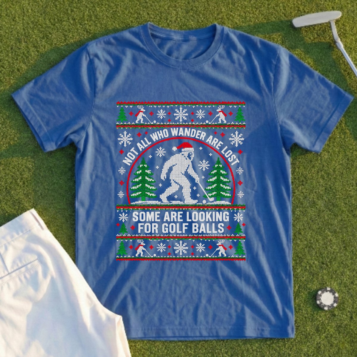 Wandering Sasquatch Ugly Sweater Tee