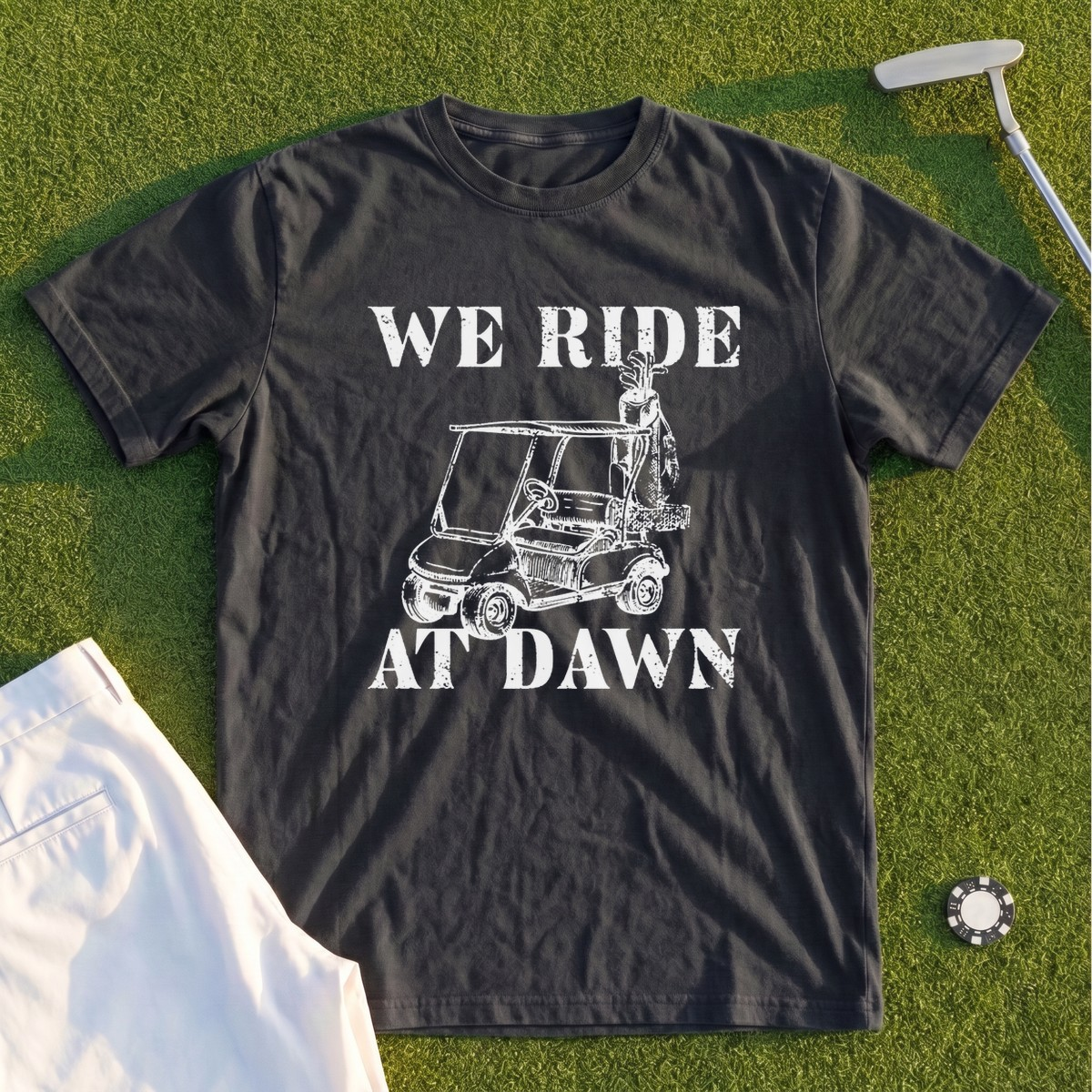 We Ride At Dawn Cart Premium Tee