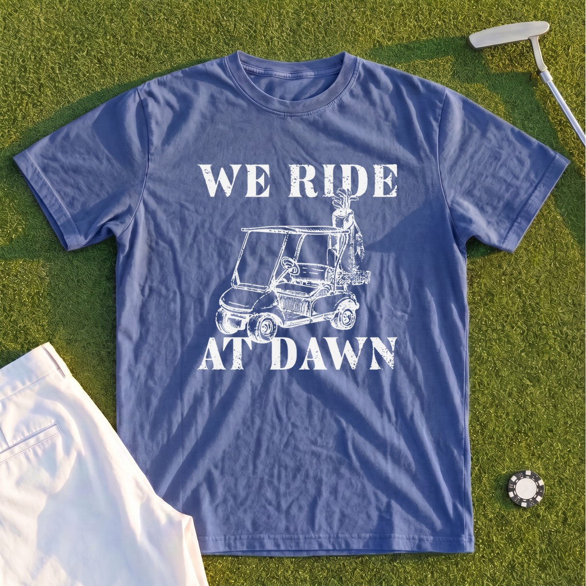 We Ride At Dawn Cart Premium Tee