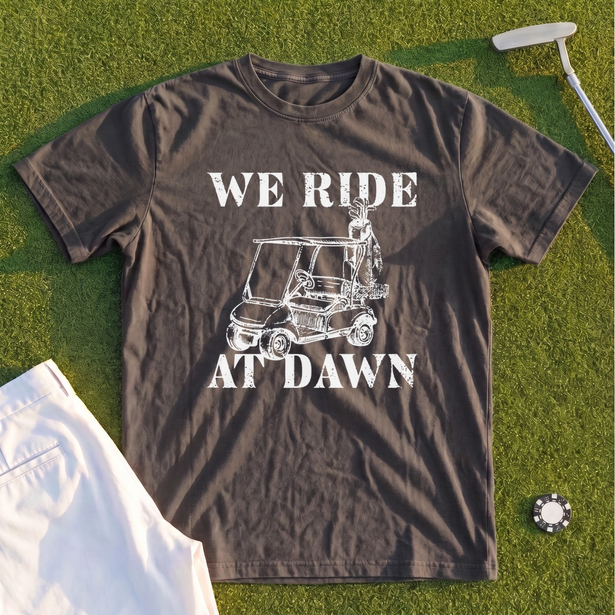 We Ride At Dawn Cart Premium Tee