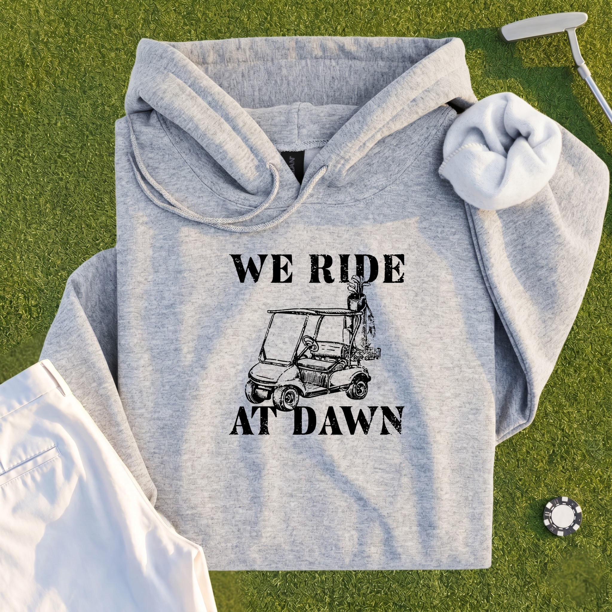We Ride At Dawn Cart Hoodie