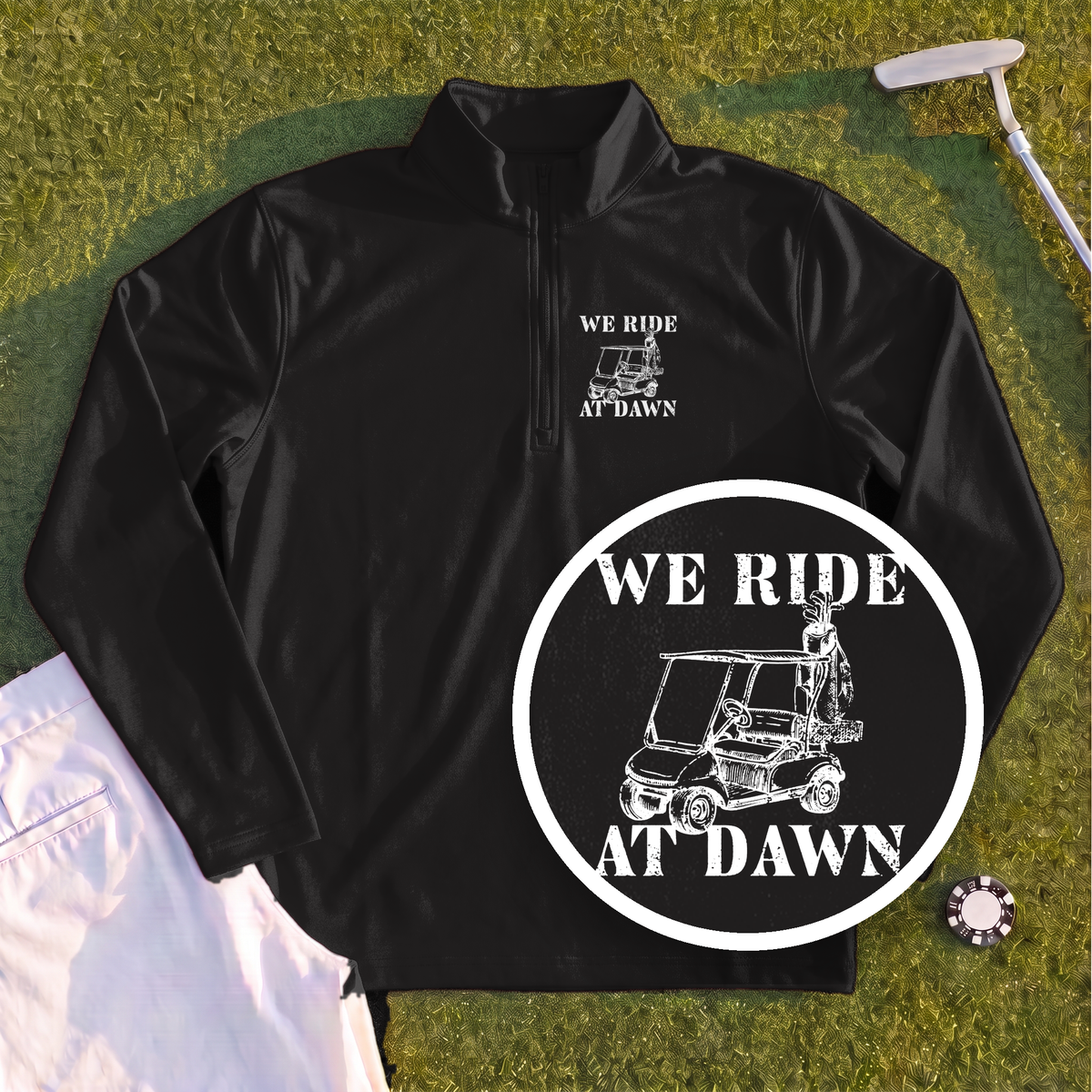 We Ride At Dawn Cart Quarter Zip