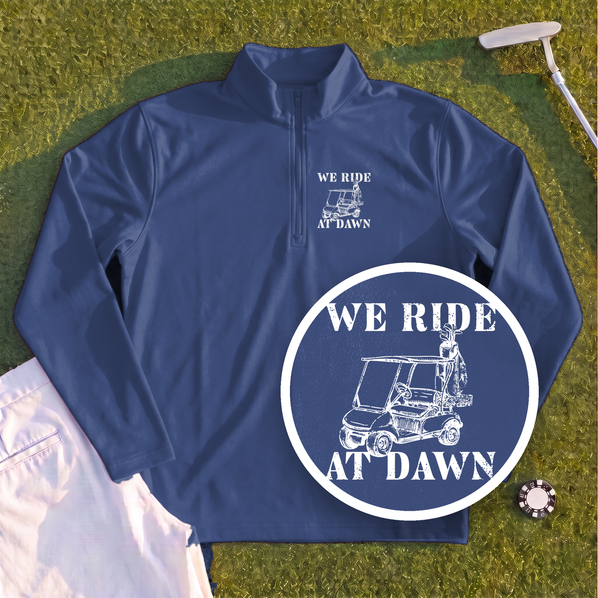 We Ride At Dawn Cart Quarter Zip