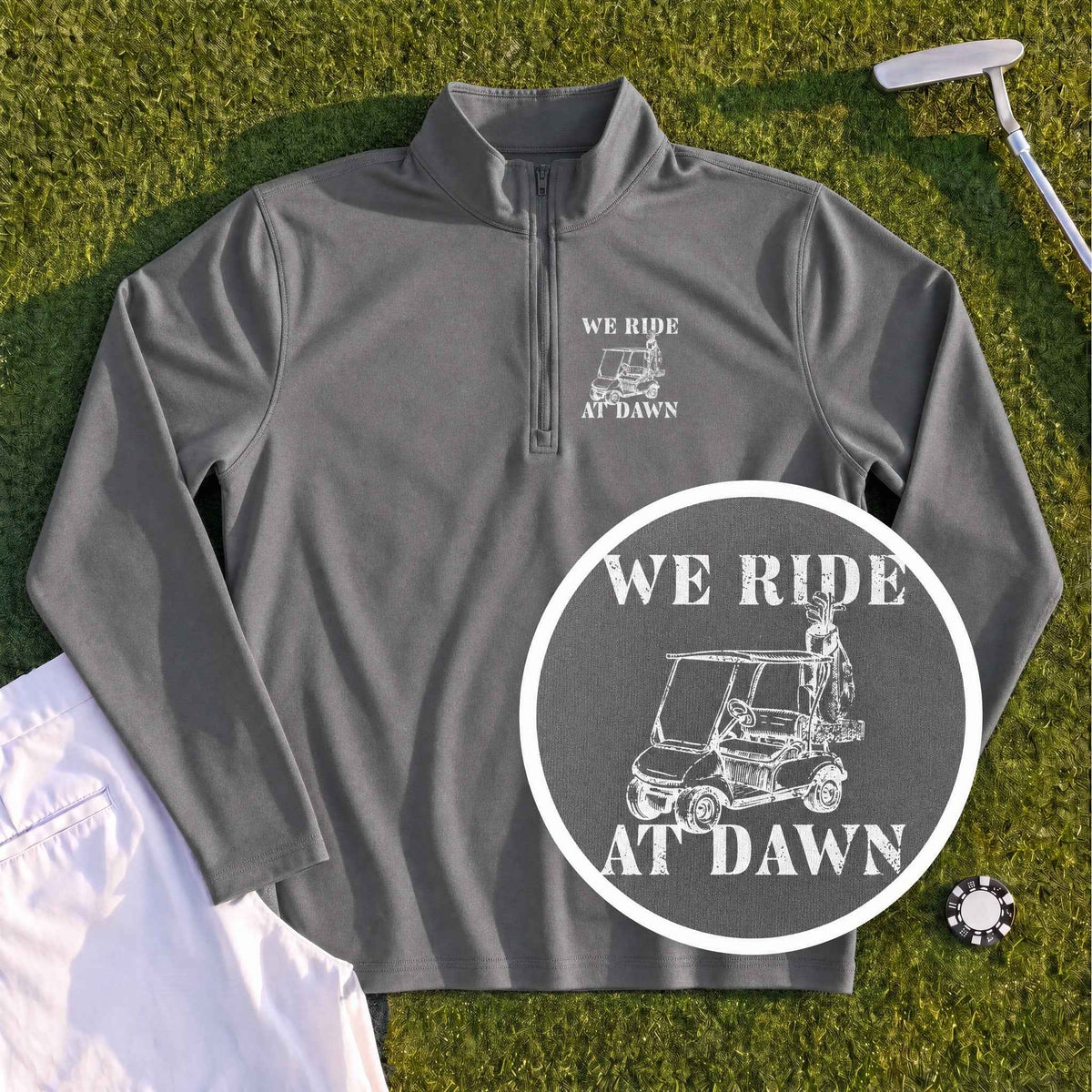 We Ride At Dawn Cart Quarter Zip
