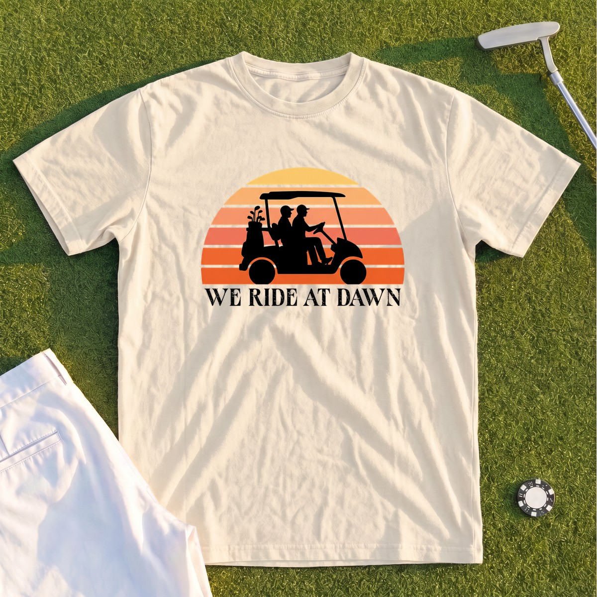 We Ride At Dawn Sunrise Premium Tee