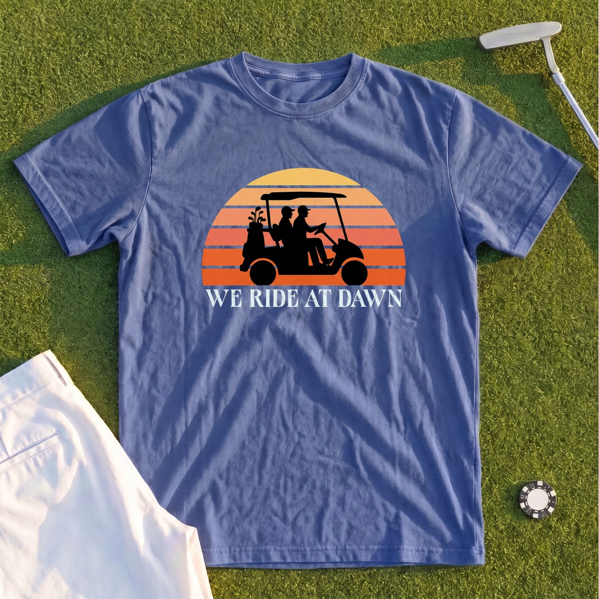 We Ride At Dawn Sunrise Premium Tee
