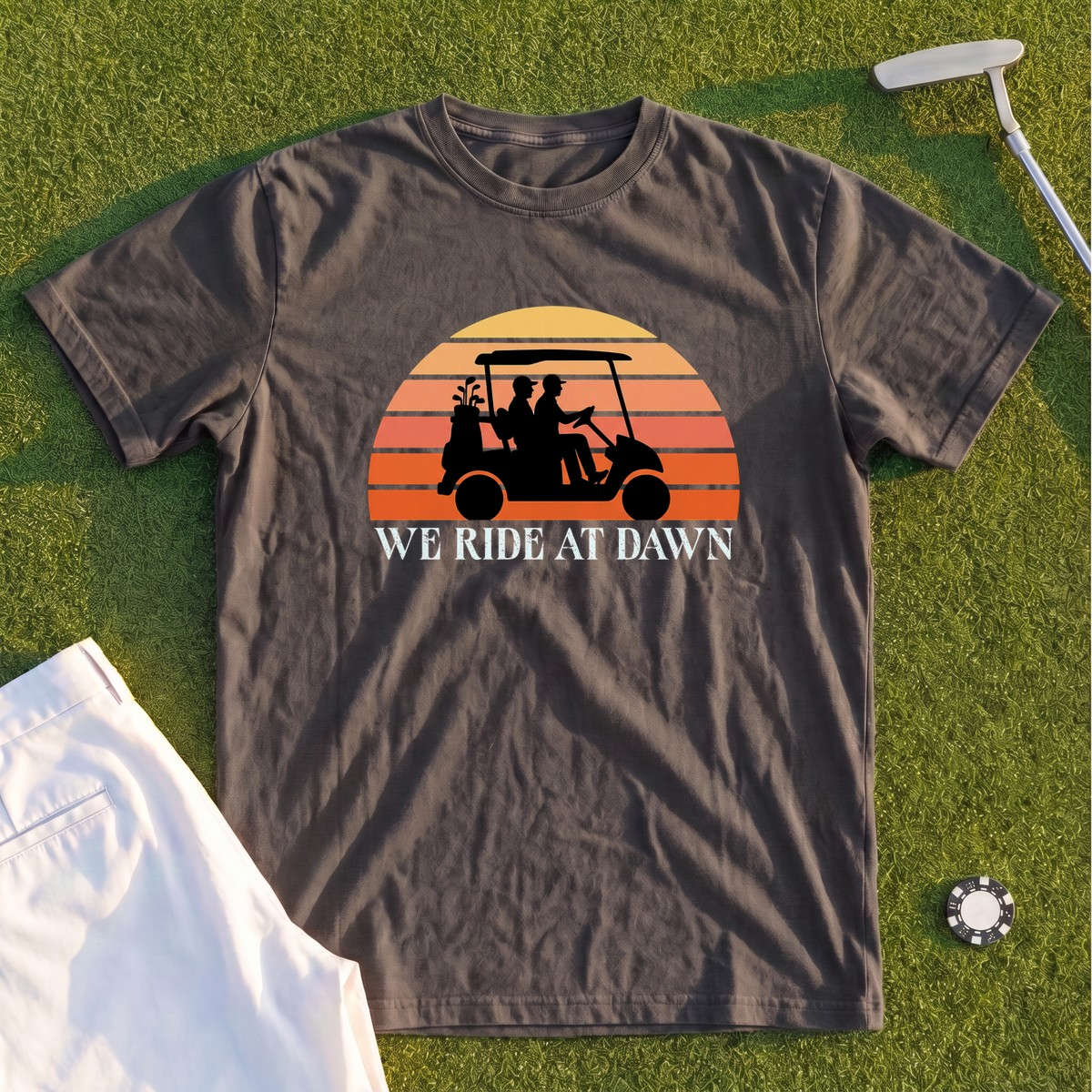 We Ride At Dawn Sunrise Premium Tee