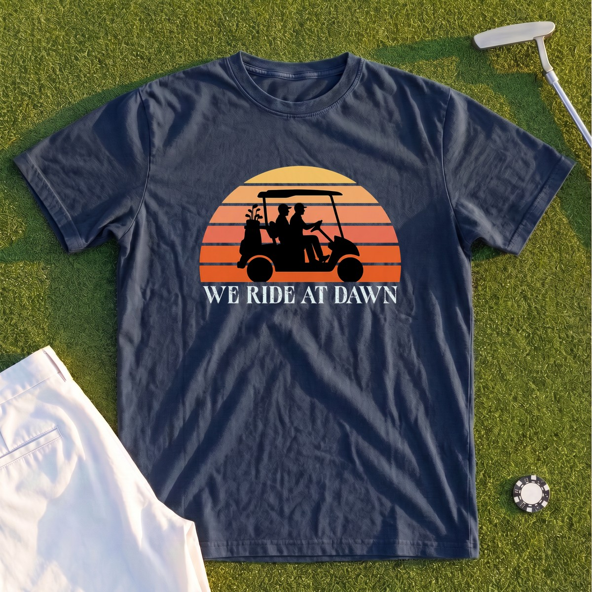 We Ride At Dawn Sunrise Premium Tee