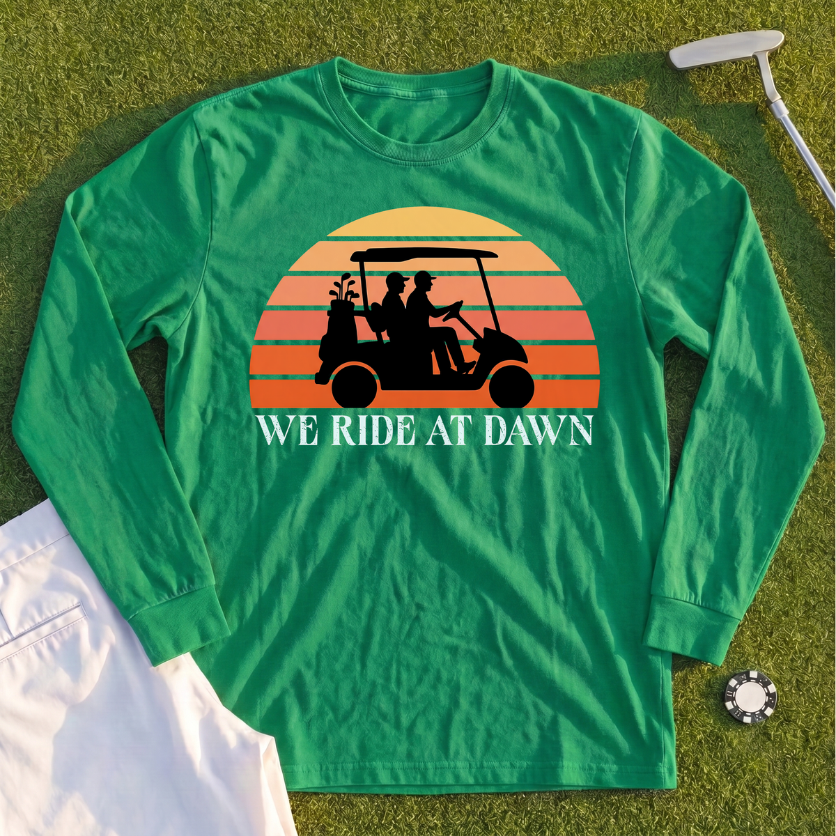 We Ride At Dawn Sunrise Long Sleeve Tee