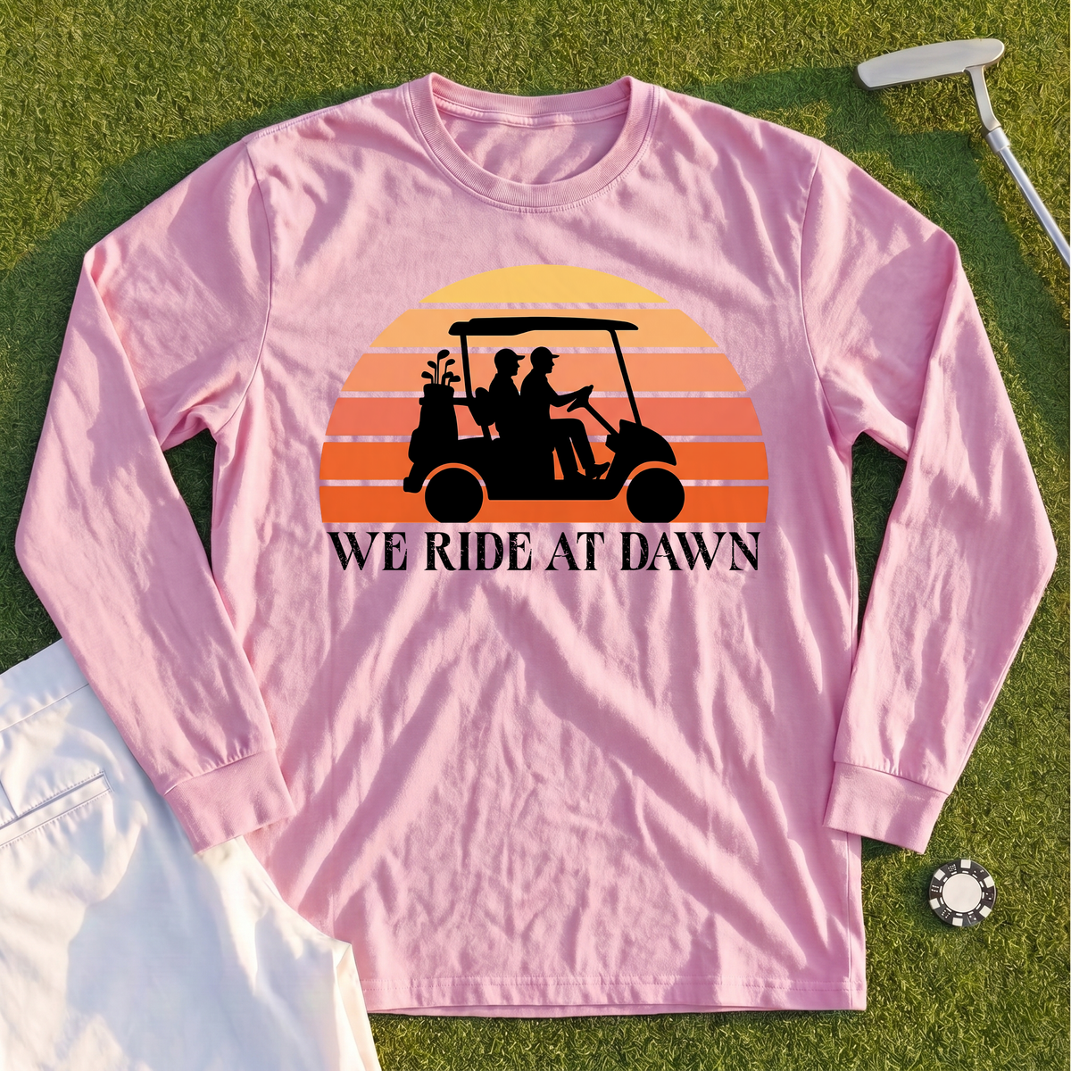 We Ride At Dawn Sunrise Long Sleeve Tee
