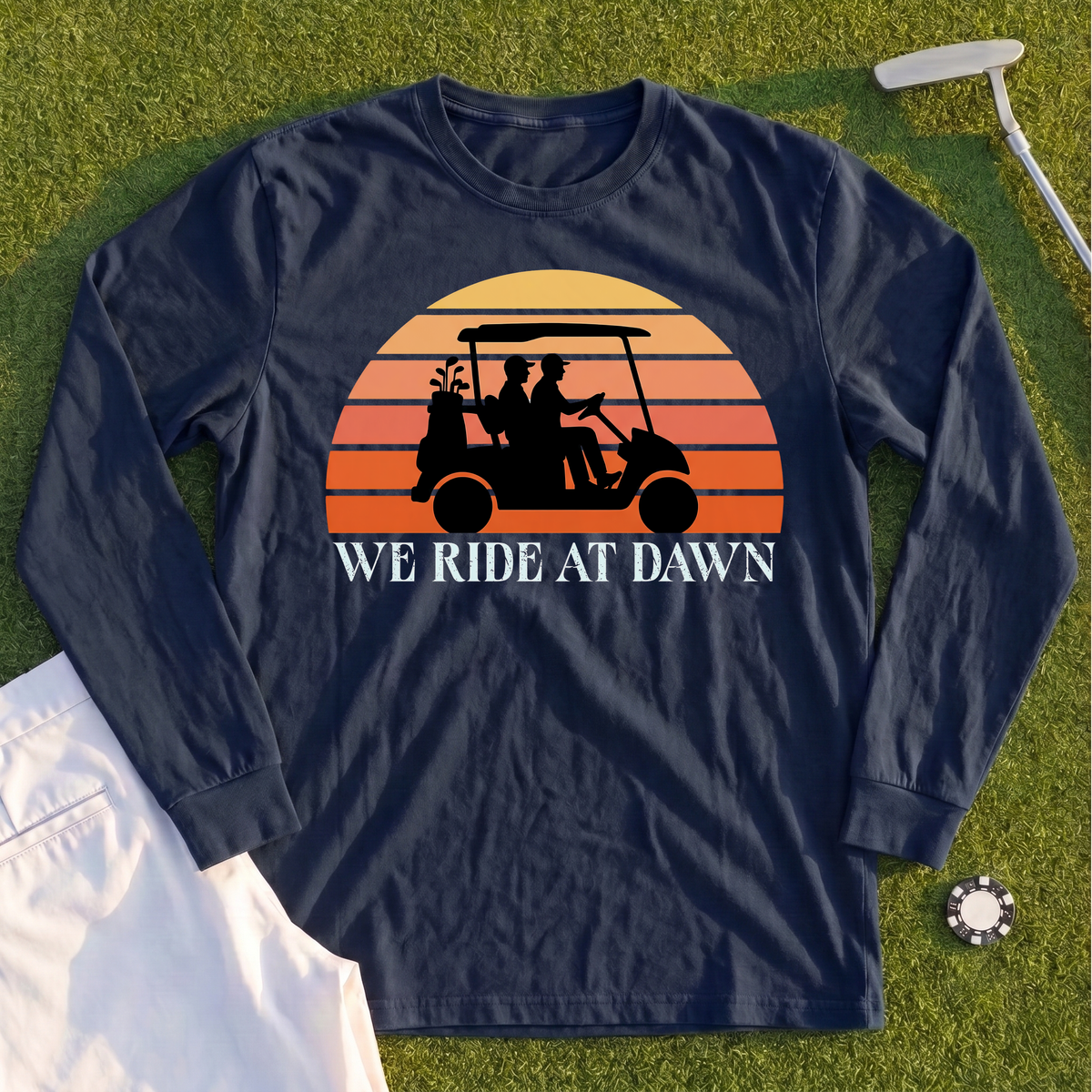 We Ride At Dawn Sunrise Long Sleeve Tee