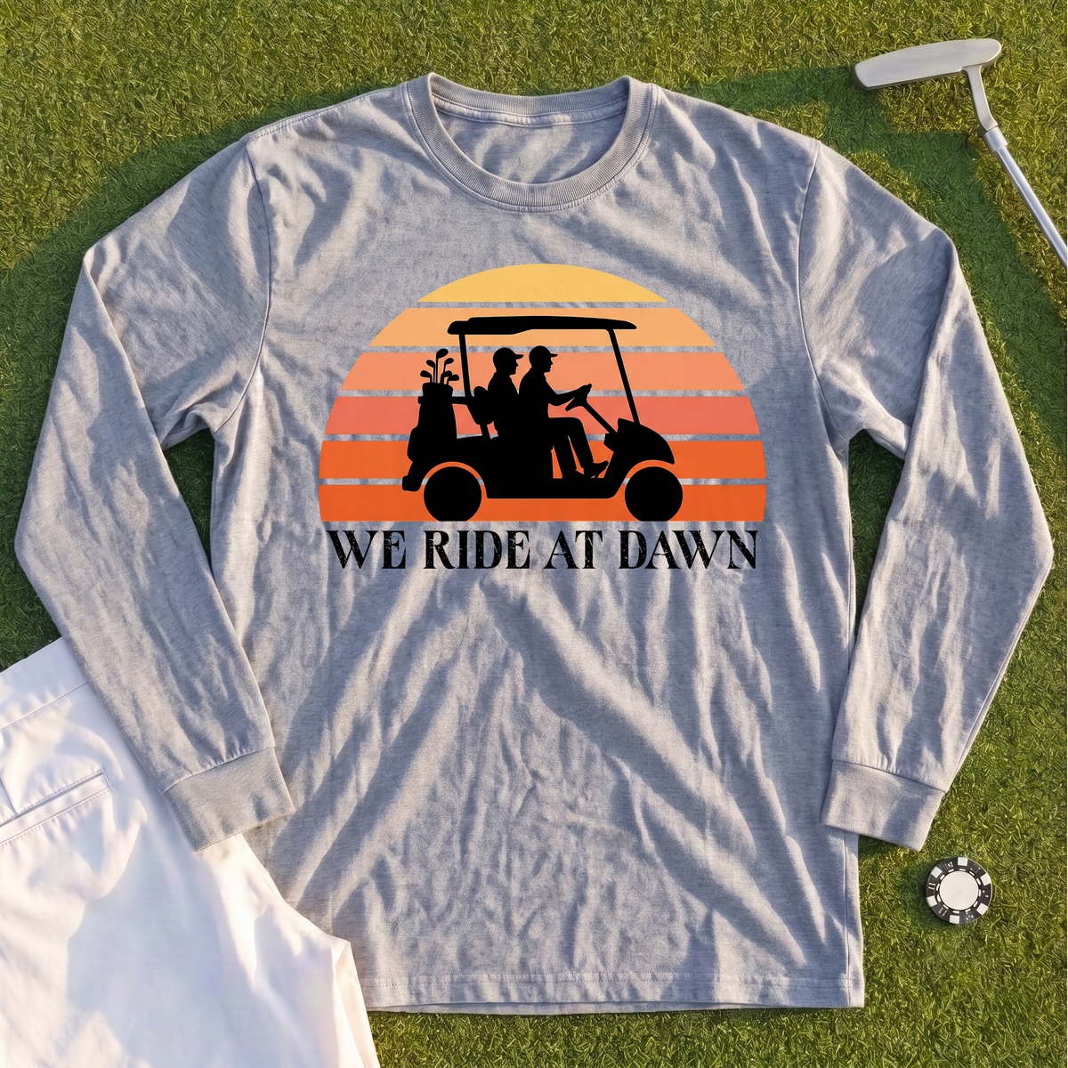 We Ride At Dawn Sunrise Long Sleeve Tee