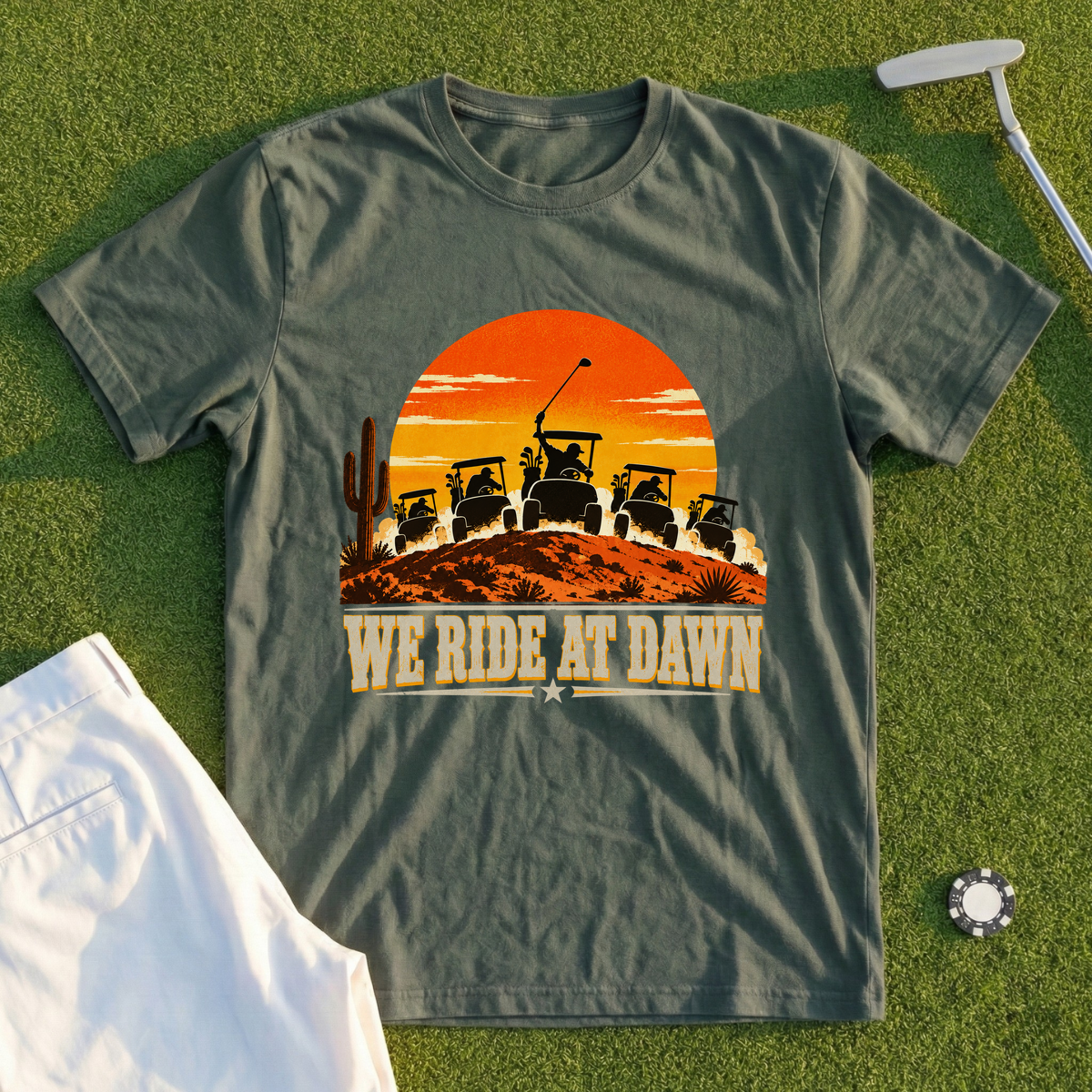 We Ride At Dawn Western Tee