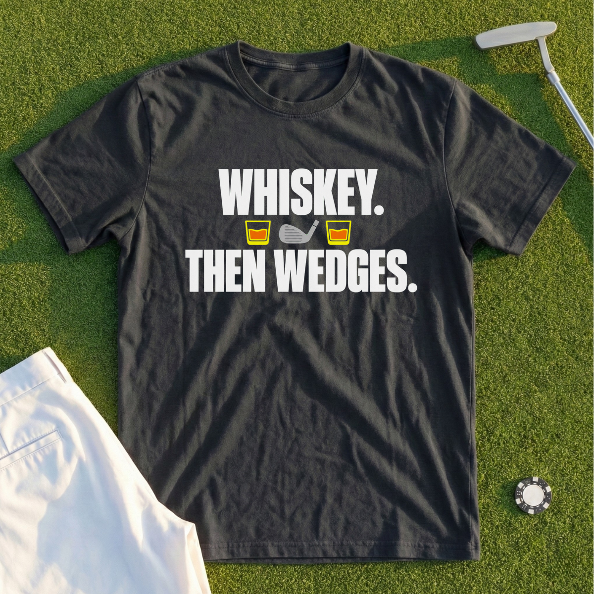 Whiskey Then Wedges Tee