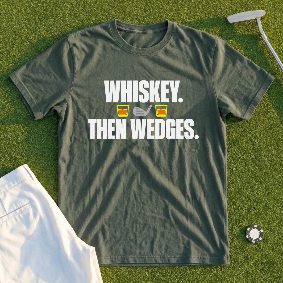Whiskey Then Wedges Tee