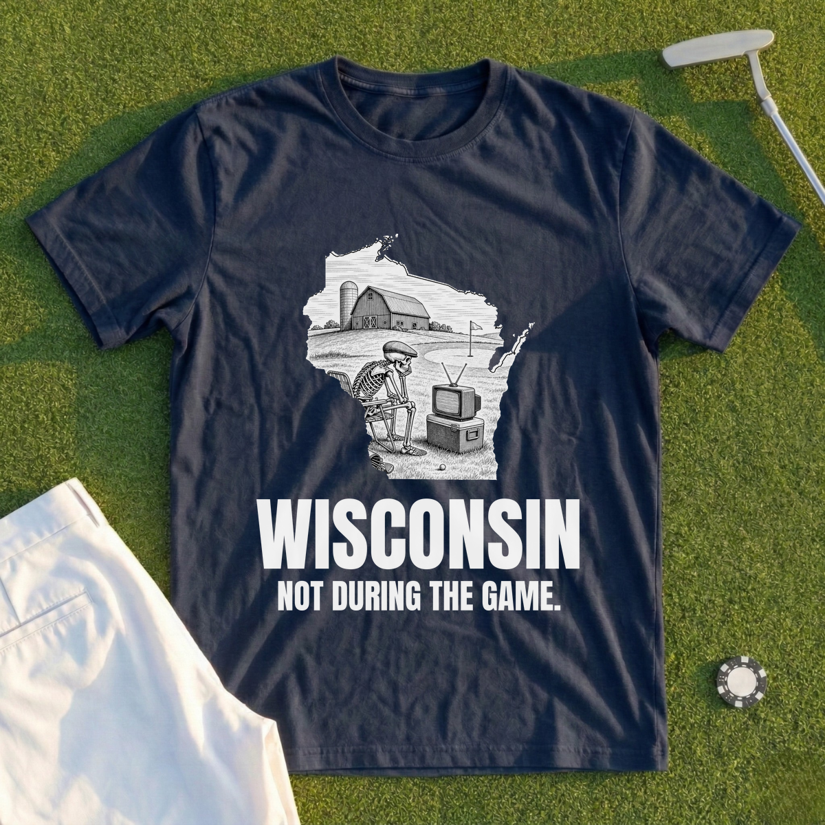 Wisconsin Not During The Game Tee