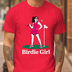Birdie Girl, On The Green Tee worn, Red