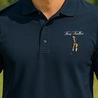Fore Father Performance Polo worn on the golf course, Navy