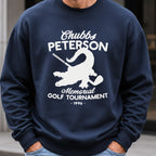 Chubbs Peterson Golf Tournament Sweatshirt worn, Navy