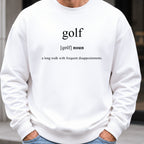 Golf Definition Sweatshirt worn, White