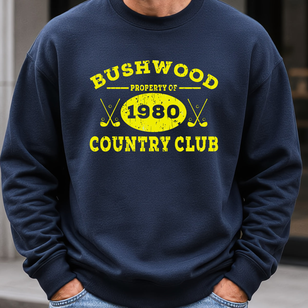Property Of Bushwood Sweatshirt worn, Navy