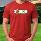 7 Iron Tee worn on the golf course, Red