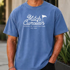 Mitch Cumstein School Of Night Putting Premium Tee worn, Mystic Blue