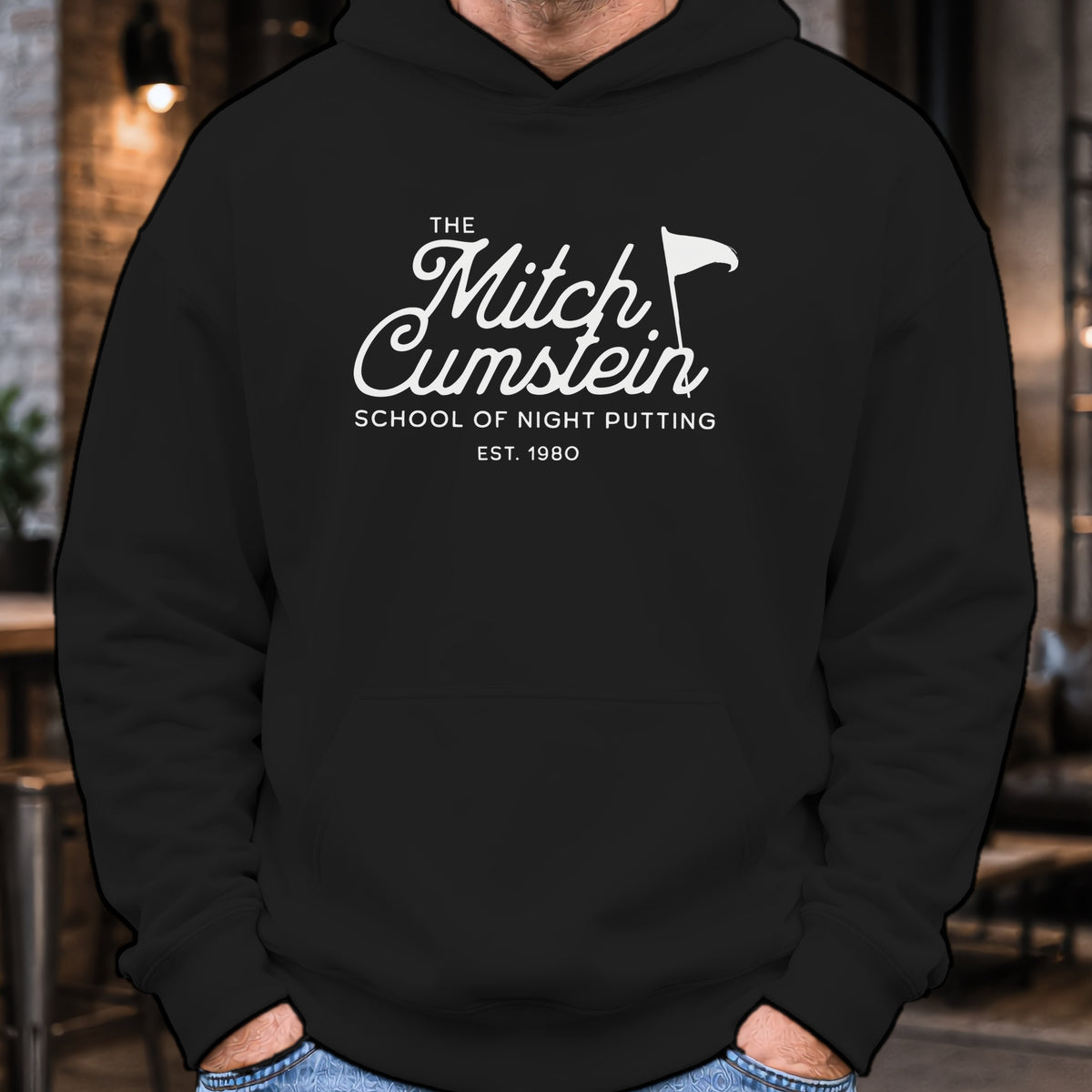 Mitch Cumstein School Of Night Putting Hoodie worn, Black