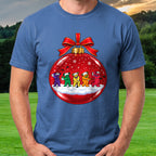Golf Swing Bears Ornament Tee worn on the golf course, Royal