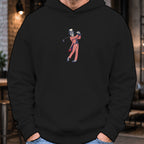 Yankee Doodle Swing Hoodie worn, Black