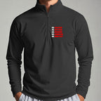 Caddyshack Rules Quarter Zip worn, Black