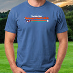 The Older I Get, The Longer I Used To Hit It Tee worn on the golf course, Royal